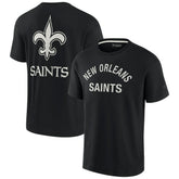 New Orleans Saints Unisex Elements Super Soft Short Sleeve T-Shirt Black | Fanatics
