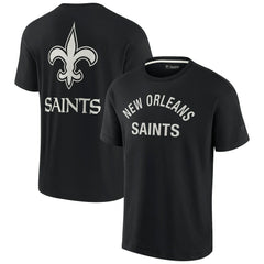 New Orleans Saints Unisex Elements Super Soft Short Sleeve T-Shirt Black | Fanatics