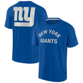New York Giants Unisex Elements Super Soft Short Sleeve T-Shirt Royal | Fanatics