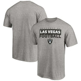 Las Vegas Raiders Gain Ground T-Shirt Heather Gray | NFL