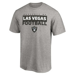 Las Vegas Raiders Gain Ground T-Shirt Heather Gray | NFL