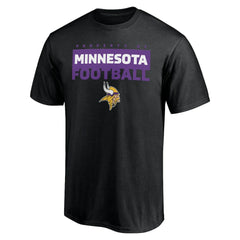 Minnesota Vikings Gain Ground T-Shirt Black | NFL