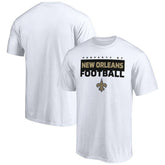 New Orleans Saints Gain Ground T-Shirt White | NFL