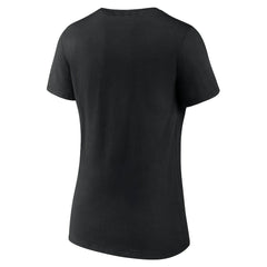 New Orleans Saints Women's Primary Play V-Neck T-Shirt Black | NFL