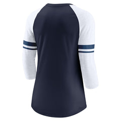 Tennessee Titans Women's Fashion 3/4-Sleeve Lightweight Raglan Fashion T-Shirt Navy | Nike for Sale