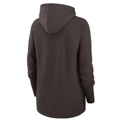 Cleveland Browns Women's Asymmetrical Raglan Full-Zip Hoodie Brown | Nike for Sale