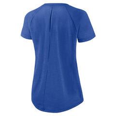 Los Angeles Rams Women's Back Slit Lightweight Fashion T-Shirt White/Heather Scarlet | Nike for Sale