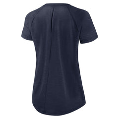 Tennessee Titans Women's Back Slit Lightweight Fashion T-Shirt White/Heather Scarlet | Nike for Sale