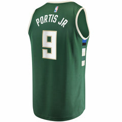Bobby Portis Milwaukee Bucks Fast Break Replica Jersey Icon Edition Green - NBA