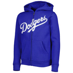 Los Angeles Dodgers Youth Wordmark Full-Zip Fleece Hoodie - MLB