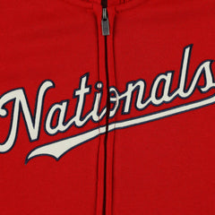 Washington Nationals Youth Wordmark Full-Zip Fleece Hoodie - MLB