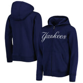 New York Yankees Youth Wordmark Full-Zip Fleece Hoodie - MLB