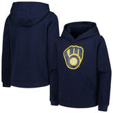 Milwaukee Brewers Youth Team Primary Logo Pullover Hoodie - MLB