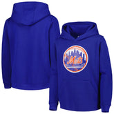 New York Mets Youth Team Primary Logo Pullover Hoodie - MLB