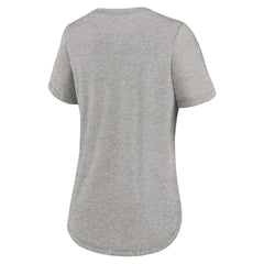 Los Angeles Rams Women's Fashion Tri-Blend T-Shirt Heather Gray | Nike for Sale