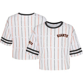 San Francisco Giants Girls Youth Ball Striped T-Shirt - MLB
