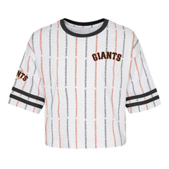 San Francisco Giants Girls Youth Ball Striped T-Shirt - MLB