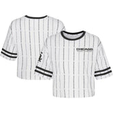 Chicago White Sox Girls Youth Ball Striped T-Shirt - MLB
