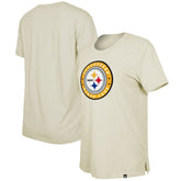 Pittsburgh Steelers New Era Women's 2023 NFL Draft T-Shirt Cream | NFL