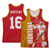 Joe Montana San Francisco 49ers 1989 Player Burst Tank Top Scarlet | Mitchell & Ness