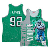 Reggie White Philadelphia Eagles 1992 Player Burst Tank Top Kelly Green | Mitchell & Ness