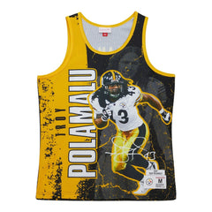 Troy Polamalu Pittsburgh Steelers 2007 Player Burst Tank Top Black | Mitchell & Ness