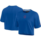 Chicago Cubs Fanatics Women's Elements Super Soft Boxy Cropped T-Shirt - MLB