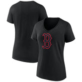 Boston Red Sox Women's Rough Diamond V-Neck T-Shirt - MLB