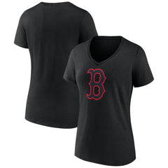 Boston Red Sox Women's Rough Diamond V-Neck T-Shirt - MLB