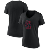 St. Louis Cardinals Women's Rough Diamond V-Neck T-Shirt - MLB