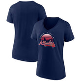 Atlanta Braves Women's One Champion V-Neck T-Shirt - MLB