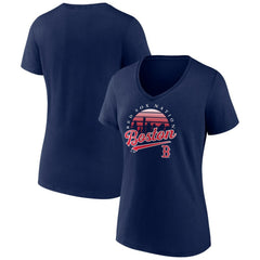Boston Red Sox Women's One Champion V-Neck T-Shirt - MLB
