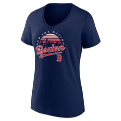 Boston Red Sox Women's One Champion V-Neck T-Shirt - MLB