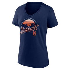 Detroit Tigers Women's One Champion V-Neck T-Shirt - MLB
