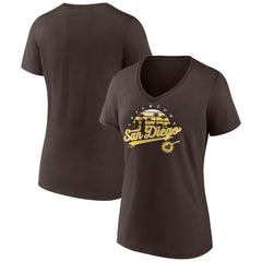 San Diego Padres Women's One Champion V-Neck T-Shirt - MLB