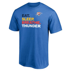 Oklahoma City Thunder Push Ahead T-Shirt Blue - NBA