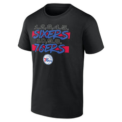 Philadelphia 76ers Core Hometown Launch T-Shirt Black - NBA