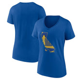 Golden State Warriors Women's Core Hometown Launch V-Neck T-Shirt Royal - NBA