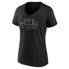 Memphis Grizzlies Women's Core Hometown Launch V-Neck T-Shirt Black - NBA