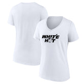 Miami Heat Women's Core Hometown Launch V-Neck T-Shirt White - NBA