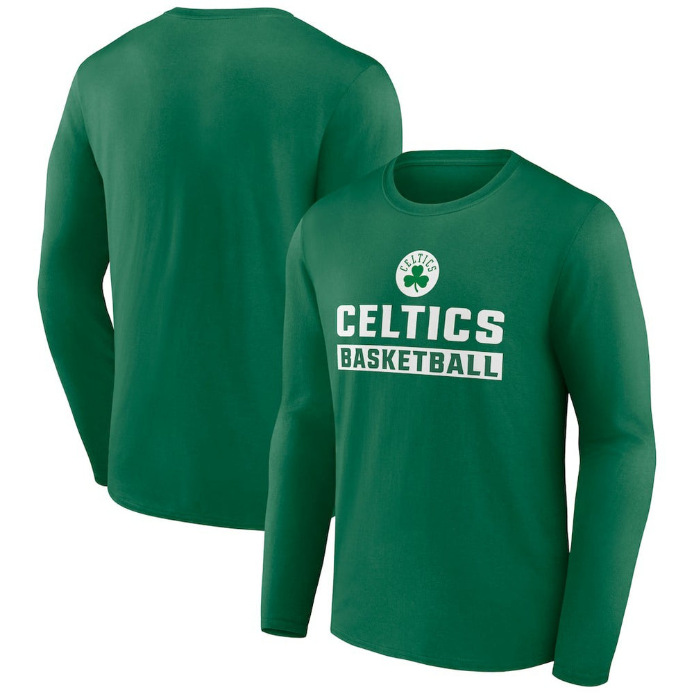 Boston Celtics Let's Go Long Sleeve T-Shirt Green - NBA