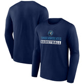 Minnesota Timberwolves Let's Go Long Sleeve T-Shirt Navy - NBA