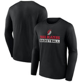 Portland Trail Blazers Let's Go Long Sleeve T-Shirt Black - NBA