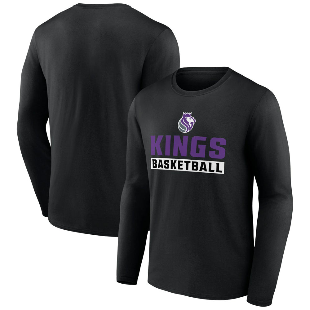 Sacramento Kings Let's Go Long Sleeve T-Shirt Black - NBA