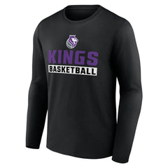 Sacramento Kings Let's Go Long Sleeve T-Shirt Black - NBA