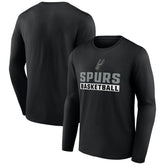 San Antonio Spurs Let's Go Long Sleeve T-Shirt Black - NBA