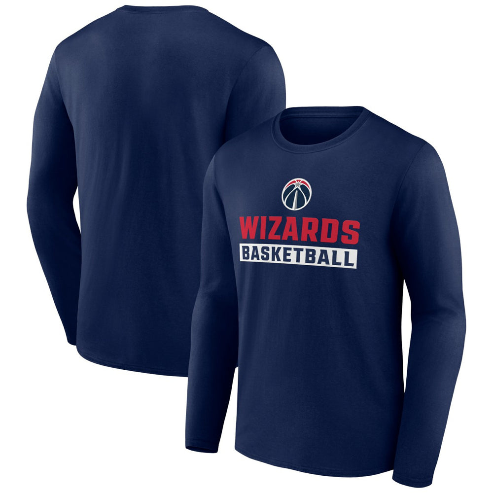 Washington Wizards Let's Go Long Sleeve T-Shirt Navy - NBA