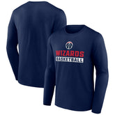 Washington Wizards Let's Go Long Sleeve T-Shirt Navy - NBA