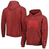Chicago Bulls The Wild Collective Unisex Tonal Acid Wash Pullover Hoodie Red - NBA