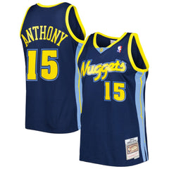 Carmelo Anthony Denver Nuggets Hardwood Classics Swingman Jersey Navy - NBA